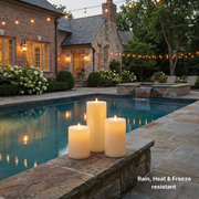 Outdoor Flameless LED Candle, 3-Pack