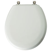 Mayfair 244NI 000 Round White Wood Toilet Seat
