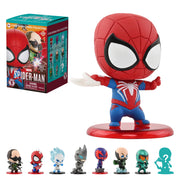 YuMe Spider-Man Cosbi Bobble-Head Collection, Multicolor PVC Figures, Pack of 6