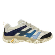 Merrell Moab 3 Low Hiking Shoes, Gold-Rated Leather and Mesh Upper, Cream/Multi, Men's 9.5 J500559