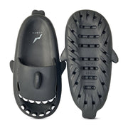 NORTY Unisex Shark Slide Sandals Lightweight EVA Cloud Slippers Open Toe Black Size 7.5/8M 42387-7.5/8M