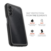 Body Glove 100007915 Samsung Galaxy A14 5G Tidal Waterproof Phone Case, Black/Gray