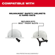 Milwaukee 48-73-1425 Bolt Full Face Shield - Gray Dual Coat Lens (Compatible with Safety Helmets & Hard Hats)