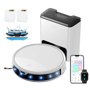Lefant M350L Robot Vacuum and Mop, 8000Pa Suction, 2-in-1 Vacuum and Mop Combo, Self-Emptying Station with 70-Day Capacity, Multi-Floor Mapping, Smart Obstacle Avoidance, Alexa and App Control