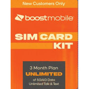 Boost Mobile Preload 3mo/Unl GB Boost Mobile Preloaded SIM Card, Bring Your Own Device, 3month