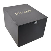 Bulova Women's Diamond Stainless-Steel Watch, Black Mother-of-Pearl Dial, 24mm Case, Adjustable Link Bracelet, 96P169