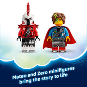LEGO DREAMZzz Mateo's Fire Chameleon 2-in-1 Building Toy with 443 Pieces, Minifigures, Modular Boosters, Ages 7+, 71492