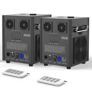 Wondnuga WD-16047US 2PCS 700W Cold Spark Machine DMX512 Firework Machine 3-16ft Adjustable for Party DJ Disco, Black
