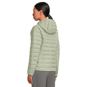 The North Face Women's Classic Down Hooded Jacket, 700 Fill-Power Recycled Down, Water Repellent, Wind-Resistant, Slate Moss, Small, NF0A8D3EBQ1