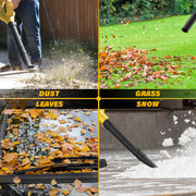 ZEGJAW ZJ523+220 10 Inch 2-in-1 Weed Wacker and Cordless Leaf Blower Combo Kit, 12 Inch String Trimmer Lawn Edger, 2x 2.0Ah Batteries, Charger