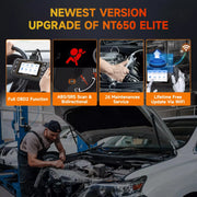 Foxwell NT650 PRO Automotive Diagnostic Tool, Bi-directional Scan, 25+ Maintenance Services, OBDII Code Reader