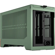 Fractal Design FD-C-TER1N-03 Terra Jade - Wood Walnut Front Panel - Small Form Factor - Mini ITX Gaming Case - PCIe 4.0 Riser Cable