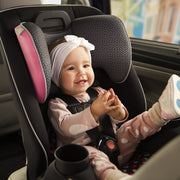 Disney Baby Easy Elite Slim All-In-One Convertible Car Seat, Extended Use 5-100 lbs, Slim Design, 5-Point Harness, Adjustable Headrest, Machine-Washable, Modern Minnie CC406HDB