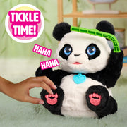 Just Play furReal Coco The Tumbling Panda, 10.5 Inch Interactive Plush Toy, Black and White