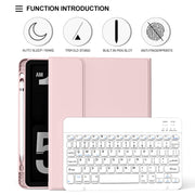 Aoub iPad Keyboard Case with Detachable Wireless Bluetooth Keyboard, Pencil Holder, Multi-Angle Stand, Pink, Compatible with 11th Gen 11 in 2025 and 10th Gen 10.9 in 2022