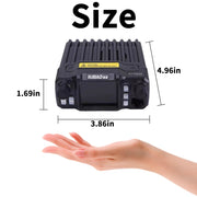 QYT KT-7900D Mobile Radio, Quad Band, 25W Output, 200 Channels, Black, Hand Microphone Included