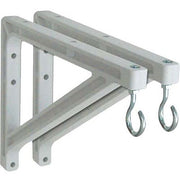 Draper Non-Adjustable Wall Bracket Mounting Kit, White, 10in or 14in Extension, Pair, 227214