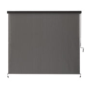 Coolaroo Full Valance Wand-Operated 8' x 8' Pewter Roller Shade