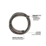 Milwaukee 48-53-2852 All Purpose Open Wind Sectional Drain Cleaning Cable 7/8 in. x 15 ft.