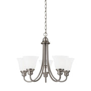 Sea Gull 35940-962 Windgate 5-Light Brushed Nickel 1-Tier Chandelier