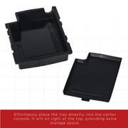 OxGord Center Console Organizer for 2012-2016 Subaru Impreza and CrossTrek, Durable Black ABS Insert Mount CCIO-SBIC-1217