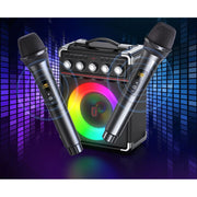 JYX TX05 Karaoke Machine, Portable Bluetooth Speaker with 2 Microphones, Karaoke Party Speaker