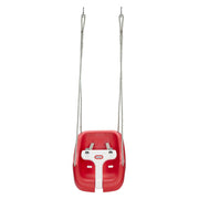 Little Tikes 2-in-1 Snug N Secure T Bar Toddler Swing, Red, Ages 9 Months to 4 Years, Supports Up to 50 lbs, 664946