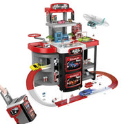 Bmag Race Track Set Garage Playset, Parking Garage Vehicle Playset Toys, Preschool Educational Gifts