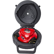 Grillbot GBU:BUN101-RED Grill Brush and Scraper Carry Case Bundle, Red
