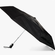 totes 08915 BLK Automatic Open Close Water-Resistant Travel Folding Umbrella, (Black)