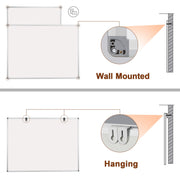 Comix Magnetic Whiteboard, 48 x 36 in, Wall Mounted Dry Erase Board with Aluminum Frame and Pen Tray, WB9012
