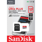 SanDisk SDSQUBC-128G-AN6IA Ultra PLUS 128GB microSDXC UHS-I Memory Card
