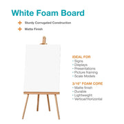 Pen+Gear PG68193 White Foam Board, 20