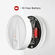 X-Sense WMTSD215 Smoke Alarm, 10-Year Lithium Battery Life Fire Alarm with LED Indicator, 5-Pack