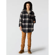 Carhartt Women's Loose Fit Fleece Outerwear Jacket, Soft Plush Fabric, Black, 2X, 107138