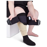 CircAid Juxtalite HD Lower Leg Compression Wrap, Adjustable 20-50 mmHg, Small Short, Beige