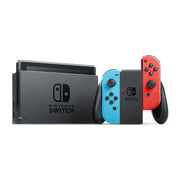 Nintendo Switch OLED Console, 7-Inch OLED Screen, Neon Red and Neon Blue Joy-Con, 64GB Storage, Wide Adjustable Stand, Wired LAN Port Dock