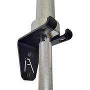 Iron American Wall-Mounted Barbell Holder, Heavy-Duty Steel, Black
