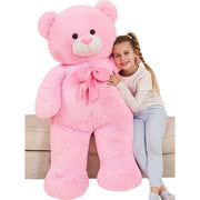 Tezituor Giant Teddy Bear Stuffed Animal Plush Toy, Pink, 47in