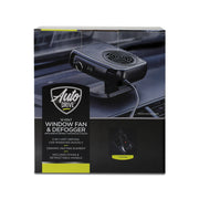 AutoDrive 12 Volt Window Fan & Defogger With Stand, Black - Durable