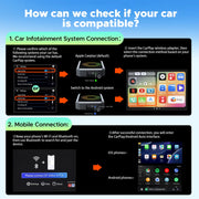 Lamtto AI Box Wireless Carplay Adapter Support, Black