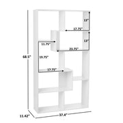 Mainstays MS5336278612041 Modern 8-Cube Bookcase, White