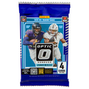 Panini 2025 Donruss Optic Football Trading Cards Blaster Box, 24 Cards, Includes 3 Rated Rookie Purple Shock Parallels