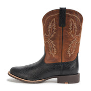 Ariat Sport Stratten Western Work Boot, Premium Full-Grain Leather, Black Adobe Weathered Chestnut, Men's 9.5 D, 10053659