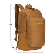 SOG Pro 28L Backpack, Brown Polyester, Hydration Compatible, Dual Expandable Side Pockets, Padded Shoulder Straps, Unisex Adult Teen