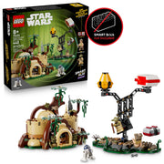 LEGO Star Wars SMART Play Yodas Hut and Jedi Training Building Toy, 440 Pieces, Multicolor, Ages 8+, 6527551