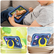 Tedupee Kids Tablet, 7 Inch Android 13, Quad-Core 1.3 GHz Intel Processor, 4GB RAM, 32GB Storage, 1024 x 600 IPS Display, Wi-Fi Bluetooth, Blue, 7731E