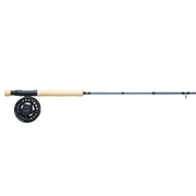 Pflueger President Fly Fishing Rod and Reel Combo, 8 ft Medium-Action Carbon Composite Rod, Left-Handed 7/8 Size Large-Arbor Graphite Reel, EVA Foam Handle, 4-Piece, PFCBOPR808