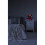 Pure Enrichment PureZone Halo True HEPA Air Purifier, 2-Stage Filtration, 3 Fan Speeds, Timer Settings, Red, PEAIRDSK-R