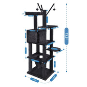 Cat Craft Multi-Functional Cat Tower, 73.6 in., Dark Grey